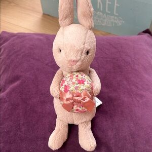 Jellycat Pink Bunny with Floral Egg